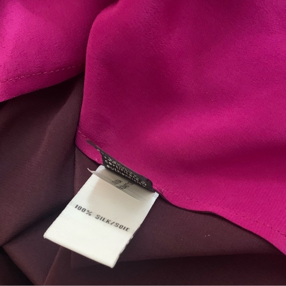 DIANE VON FURSTENBURG Louisa Silk Top in Brazen Plum/Rouge - Picture 6 of 7